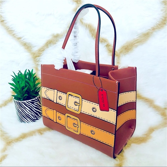 Coach Handbags - Coach Cashin C9814 Carry 22 Trompe L'oeil Print - Spring 2022 Runway Collection